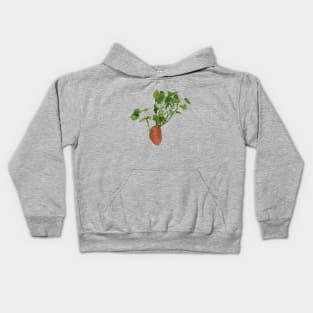 Classic Sweet Potato and Vine for Plant Lover Kids Hoodie